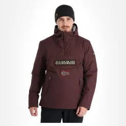 Napapijri, Rainforest Pocket 2 (2022/2023) Winter Anorak Heren Burgundy Fudge Paars