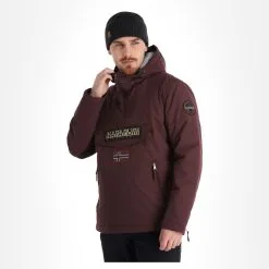 Napapijri, Rainforest Pocket 2 (2022/2023) Winter Anorak Heren Burgundy Fudge Paars -Cmp Ski-uitrusting Winkel napapijri rainforest pocket 2 af anorak heren burgundy fudge 22napap112v2 BI 04