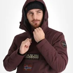 Napapijri, Rainforest Pocket 2 (2022/2023) Winter Anorak Heren Burgundy Fudge Paars -Cmp Ski-uitrusting Winkel napapijri rainforest pocket 2 af anorak heren burgundy fudge 22napap112v2 BI 05
