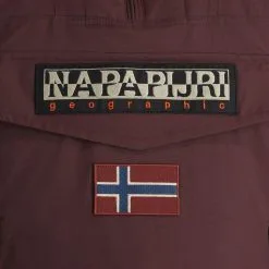 Napapijri, Rainforest Pocket 2 (2022/2023) Winter Anorak Heren Burgundy Fudge Paars -Cmp Ski-uitrusting Winkel napapijri rainforest pocket 2 af anorak heren burgundy fudge 22napap112v2 BI 08