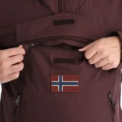 Napapijri, Rainforest Pocket 2 (2022/2023) Winter Anorak Heren Burgundy Fudge Paars -Cmp Ski-uitrusting Winkel napapijri rainforest pocket 2 af anorak heren burgundy fudge 22napap112v2 BI 09