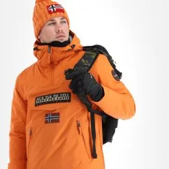 Napapijri, Rainforest Pocket 2 (2022/2023) Winter Anorak Heren Butternut Oranje -Cmp Ski-uitrusting Winkel napapijri rainforest pocket 2 af anorak heren butternut oranje 22napap112v4 BI 05
