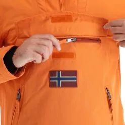 Napapijri, Rainforest Pocket 2 (2022/2023) Winter Anorak Heren Butternut Oranje -Cmp Ski-uitrusting Winkel napapijri rainforest pocket 2 af anorak heren butternut oranje 22napap112v4 BI 09