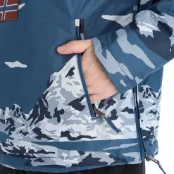 Napapijri, Rainforest Pocket Prt 2 (2022/2023) Winter Anorak Heren Mount Blauw -Cmp Ski-uitrusting Winkel napapijri rainforest pocket prt 2 2022 2023 af anorak heren mount 22napap113v3 BI 07