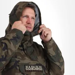 Napapijri, Rainforest Pocket Prt 2 (2022/2023) Winter Anorak Heren Fantasy Camo Bruin, Groen -Cmp Ski-uitrusting Winkel napapijri rainforest pocket prt 2 af anorak heren fantasy camo 22napap113v2 BI 05