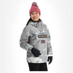 Napapijri, Rainforest W P Prt 2 (2022/2023) Winter Anorak Dames Mountain Grijs