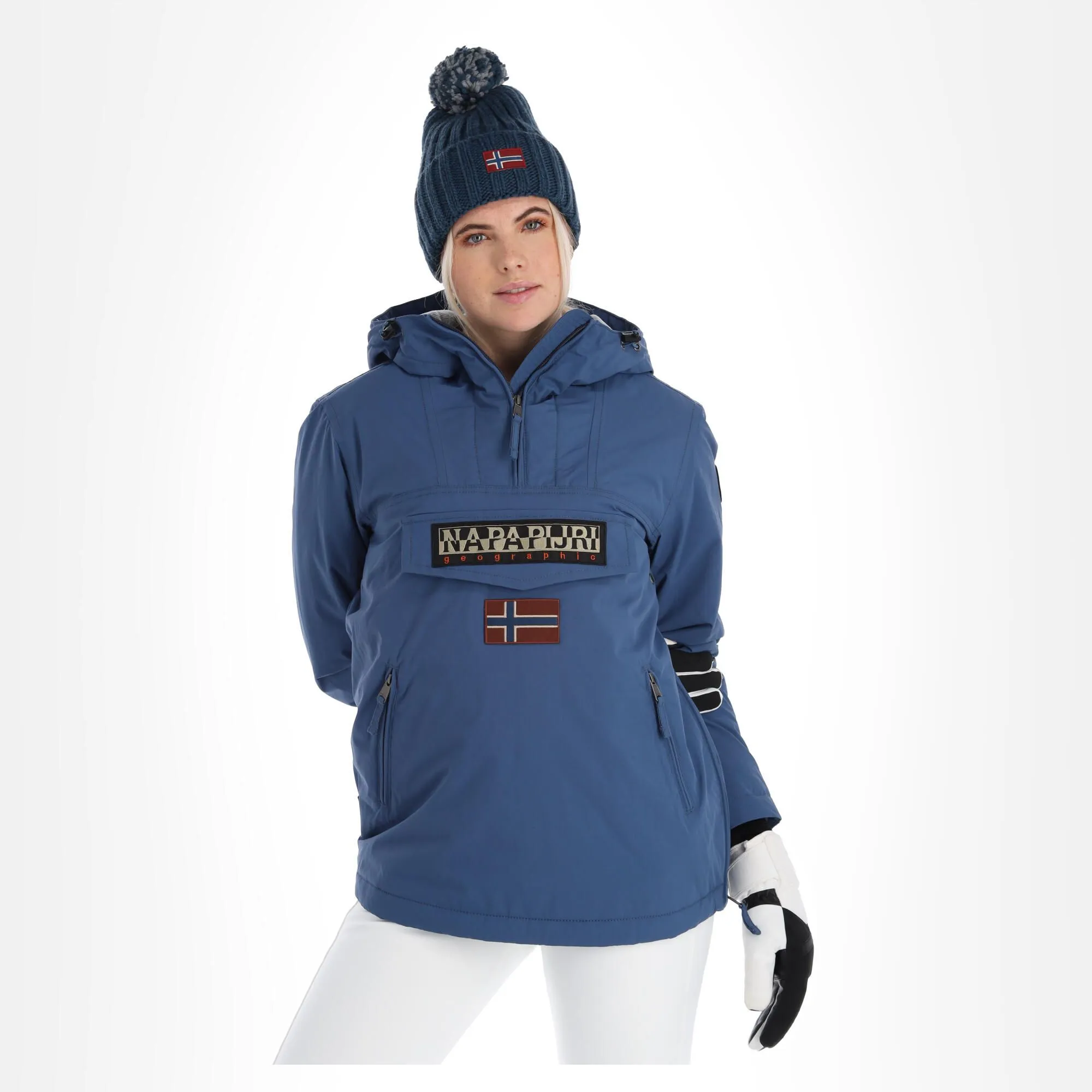 Napapijri, Rainforest W Pocket 4 (2022/2023) Winter Anorak Dames Ensign Blauw 1 Napapijri, Rainforest W Pocket 4 (2022/2023) Winter Anorak Dames Ensign Blauw