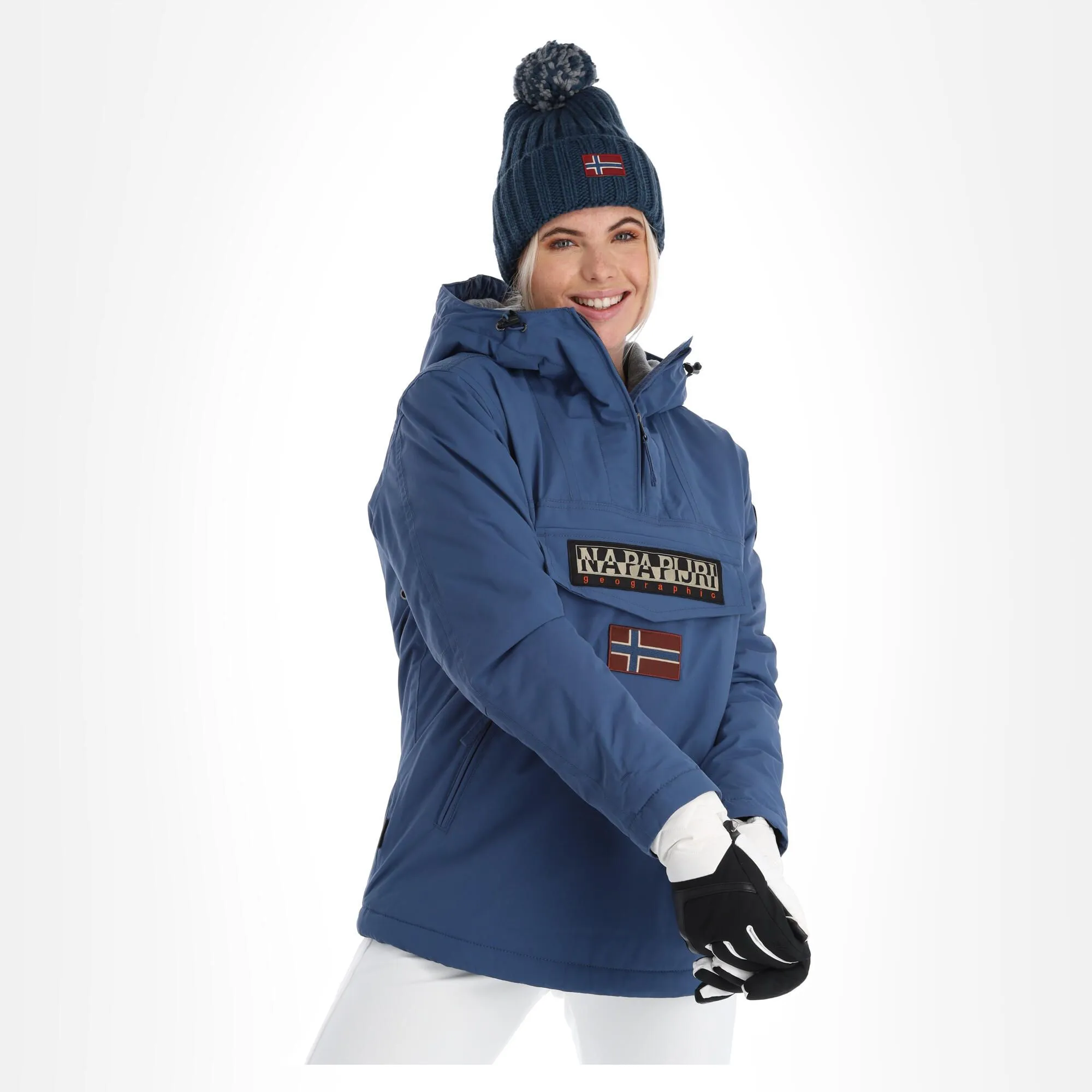 Napapijri, Rainforest W Pocket 4 (2022/2023) Winter Anorak Dames Ensign Blauw 3 Napapijri, Rainforest W Pocket 4 (2022/2023) Winter Anorak Dames Ensign Blauw - Afbeelding 3