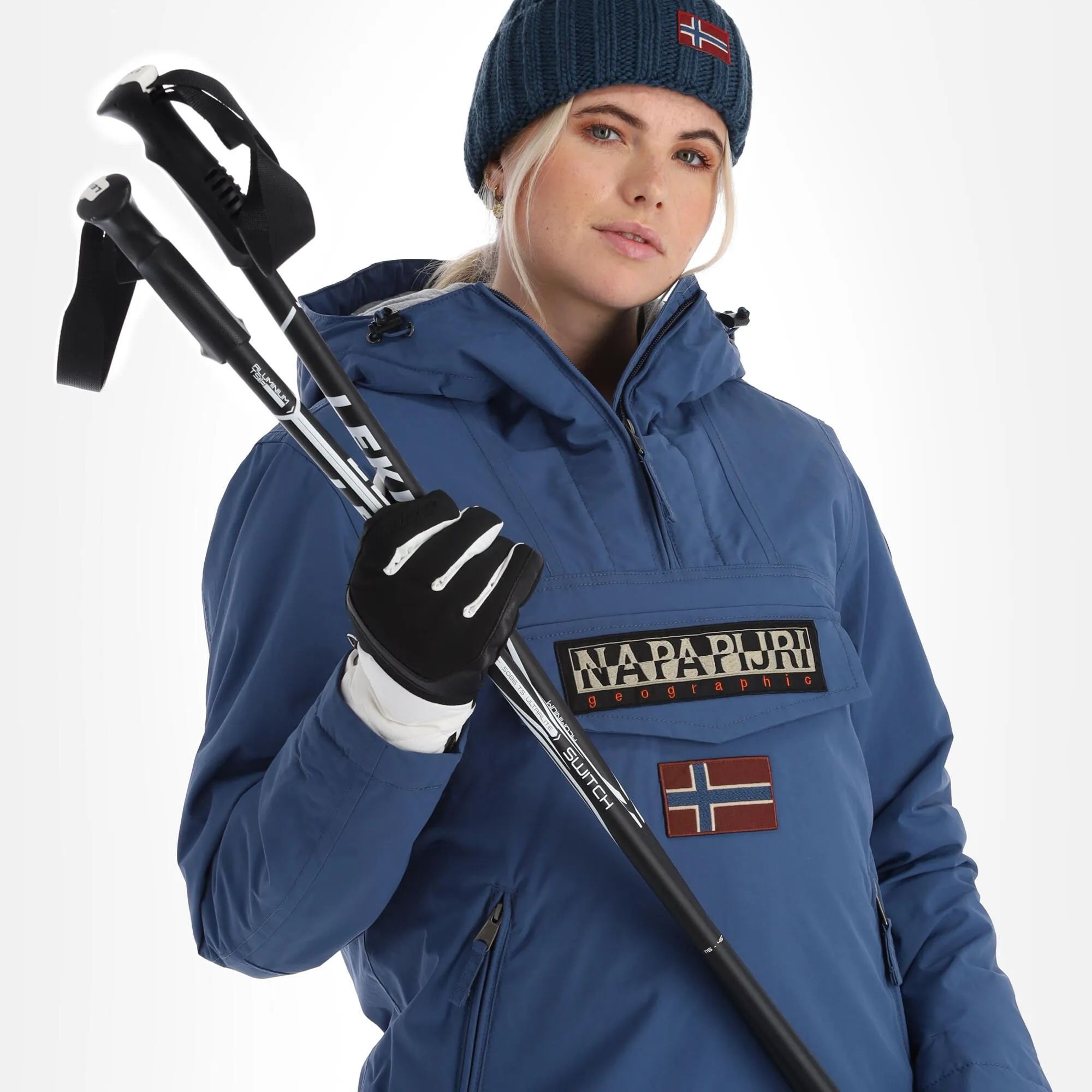 Napapijri, Rainforest W Pocket 4 (2022/2023) Winter Anorak Dames Ensign Blauw 4 Napapijri, Rainforest W Pocket 4 (2022/2023) Winter Anorak Dames Ensign Blauw - Afbeelding 4