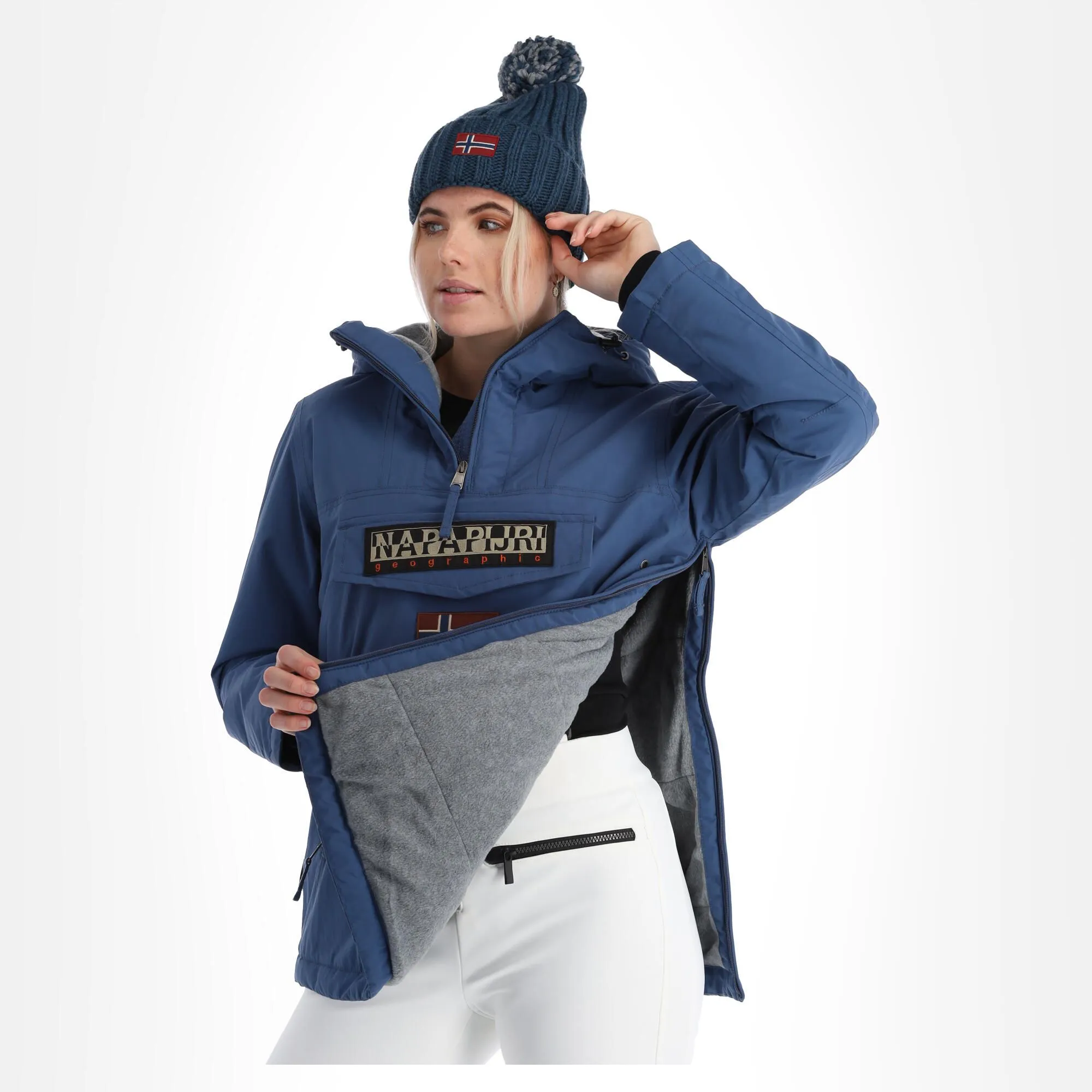 Napapijri, Rainforest W Pocket 4 (2022/2023) Winter Anorak Dames Ensign Blauw 5 Napapijri, Rainforest W Pocket 4 (2022/2023) Winter Anorak Dames Ensign Blauw - Afbeelding 5