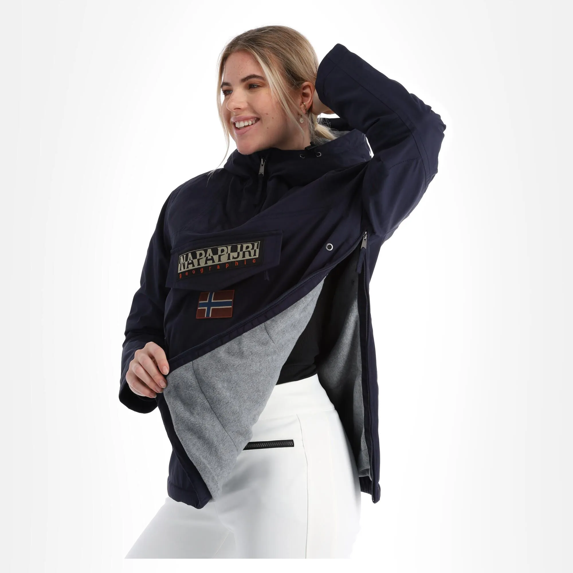 Napapijri, Rainforest W Pocket 4 (2022/2023) Winter Anorak Dames Marine Blauw 5 Napapijri, Rainforest W Pocket 4 (2022/2023) Winter Anorak Dames Marine Blauw - Afbeelding 5