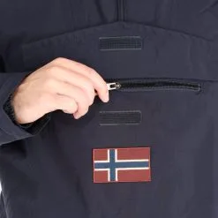 Napapijri, Rainforest Winter 2 Anorak Heren Marine Blauw -Cmp Ski-uitrusting Winkel napapijri rainforest winter 2 anorak heren marine blauw AF10nap015c BI 07