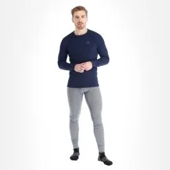 Odlo, Active Warm 2 Pack Thermoshirt 2-pack Heren Diving Blauw, Zwart