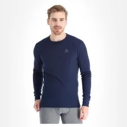 Odlo, Active Warm 2 Pack Thermoshirt 2-pack Heren Diving Blauw, Zwart -Cmp Ski-uitrusting Winkel odlo active warm 2 pack fa thermoshirt heren diving navy blauw FA11odl118b BI 03