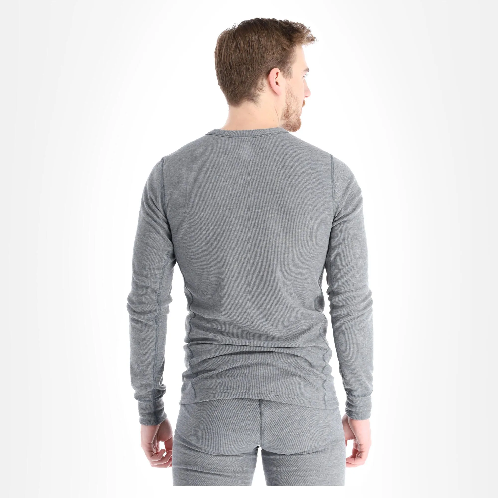 Odlo, Active Warm Eco Thermoshirt Heren Steel Grijs 3 Odlo, Active Warm Eco Thermoshirt Heren Steel Grijs - Afbeelding 3