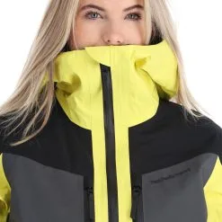 Peak Performance, Gravity Jacket Ski-jas Dames Citrine Geel -Cmp Ski-uitrusting Winkel peak performance gravity jacket ab hardshell jas loose fit dames AA21pea110b BI 07