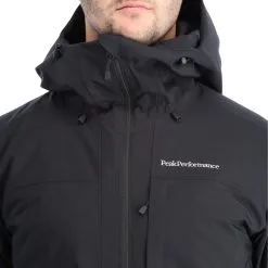 Peak Performance, Maroon Long Jacket Ski-jas Heren Zwart -Cmp Ski-uitrusting Winkel peak performance maroon long jacket aa jas gevoerd heren zwart AA11pea105a BI 07