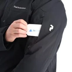 Peak Performance, Maroon Long Jacket Ski-jas Heren Zwart -Cmp Ski-uitrusting Winkel peak performance maroon long jacket aa jas gevoerd heren zwart AA11pea105a BI 08