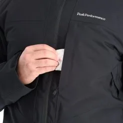 Peak Performance, Maroon Long Jacket Ski-jas Heren Zwart -Cmp Ski-uitrusting Winkel peak performance maroon long jacket aa jas gevoerd heren zwart AA11pea105a BI 12