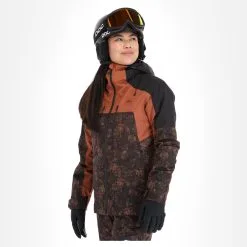Picture, Exa Jkt Ski-jas Dames Iberis Print Bruin -Cmp Ski-uitrusting Winkel picture exa jkt aa jas gevoerd dames iberis print bruin 22pictu124v3 BI 04
