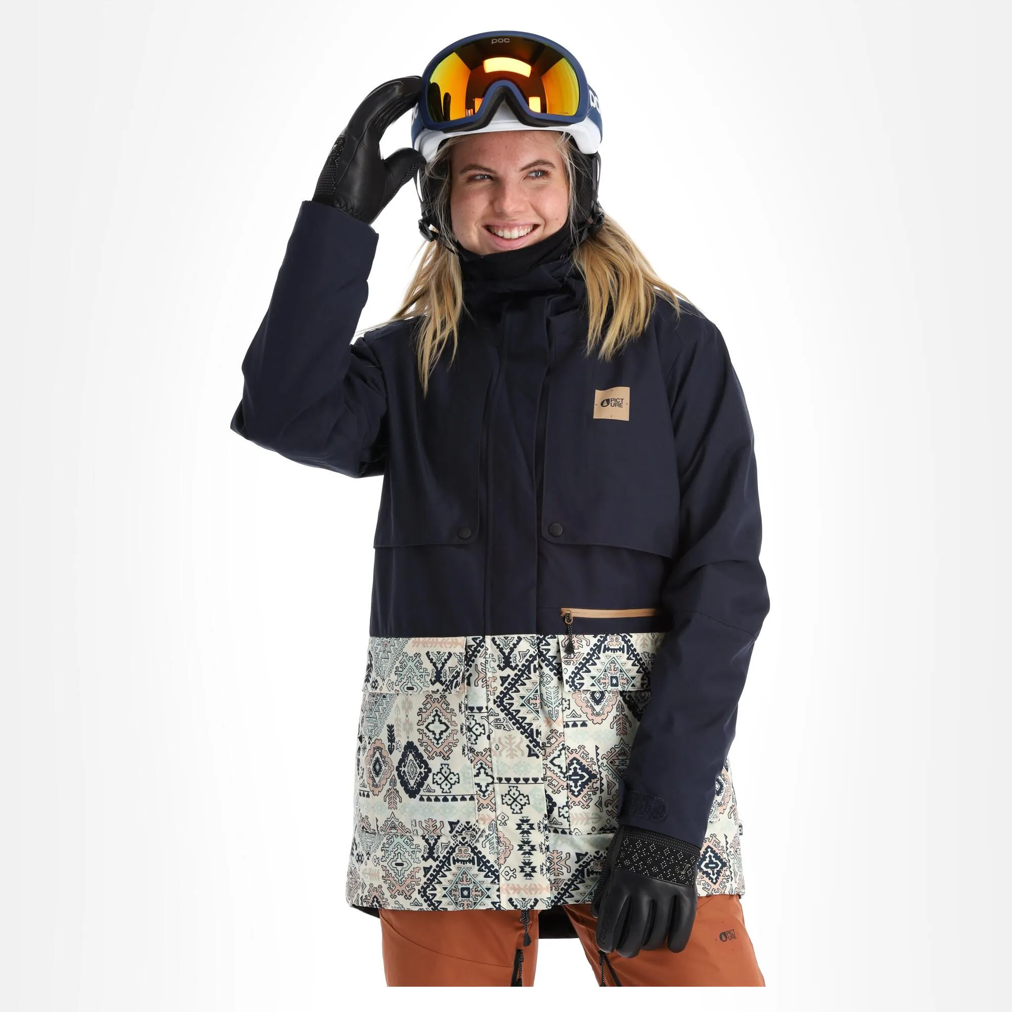 Picture, Glawi Jkt Ski-jas Dames Dark Blauw 3 Picture, Glawi Jkt Ski-jas Dames Dark Blauw - Afbeelding 3