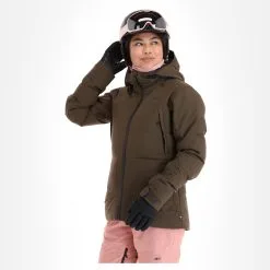 Picture, Lement Jkt Ski-jas Dames Dark Army Groen -Cmp Ski-uitrusting Winkel picture lement jkt aa jas gevoerd dames dark army groen 22pictu126v2 BI 04