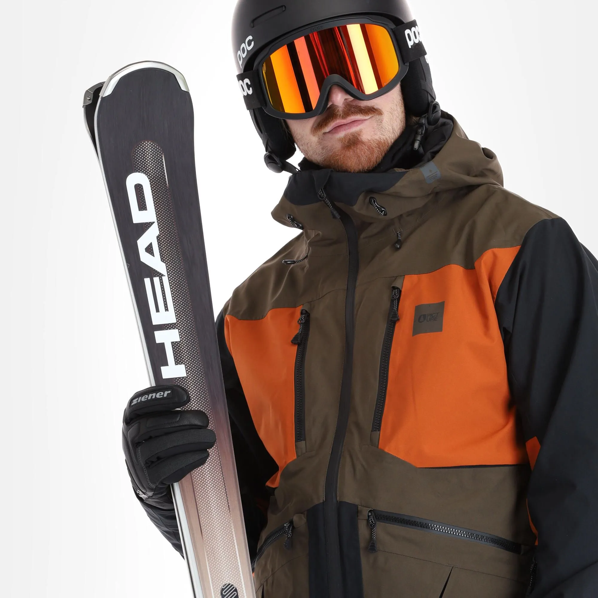 Picture, Naikoon Jkt Ski-jas Heren Dark Army Groen 4 Picture, Naikoon Jkt Ski-jas Heren Dark Army Groen - Afbeelding 4