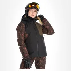 Picture, Seen Jkt Ski-jas Dames Iberis Print Bruin -Cmp Ski-uitrusting Winkel picture seen jkt aa jas gevoerd dames iberis print bruin 22pictu128v2 BI 04