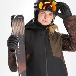 Picture, Seen Jkt Ski-jas Dames Iberis Print Bruin -Cmp Ski-uitrusting Winkel picture seen jkt aa jas gevoerd dames iberis print bruin 22pictu128v2 BI 06