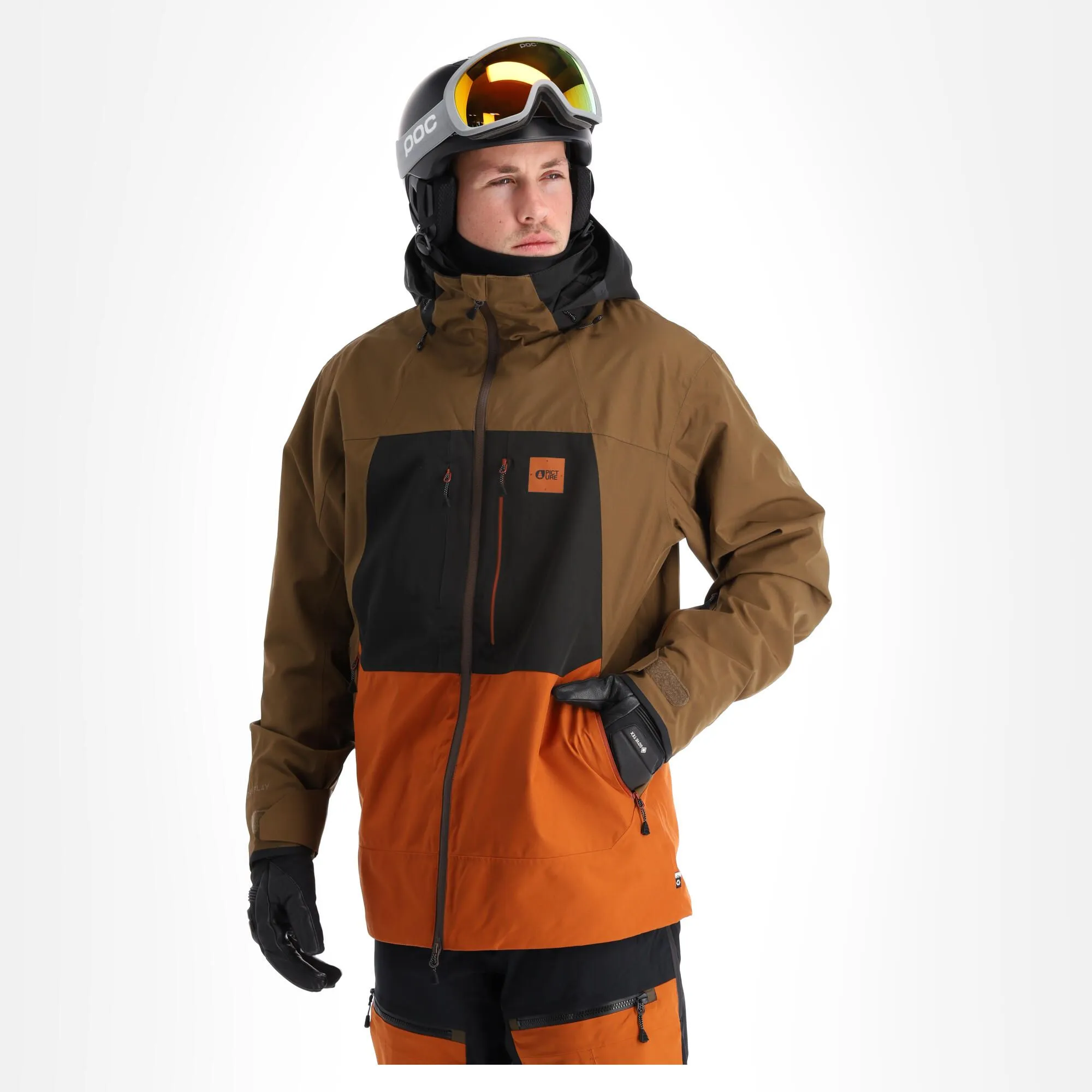 Picture, Track Jkt Ski-jas Heren Bruin 1 Picture, Track Jkt Ski-jas Heren Bruin