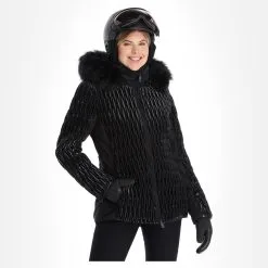 Poivre Blanc, Hybrid Ski Jacket Ski-jas Dames Glow Zwart -Cmp Ski-uitrusting Winkel poivre blanc hybrid ski jacket aa jas gevoerd dames glow zwart 22poivr105v2 BI 02