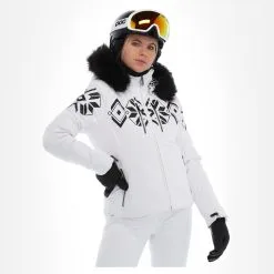 Poivre Blanc, Stretch Ski Jacket Ski-jas Dames Fancy Wit