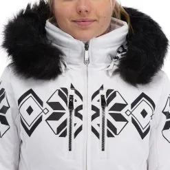 Poivre Blanc, Stretch Ski Jacket Ski-jas Dames Fancy Wit -Cmp Ski-uitrusting Winkel poivre blanc stretch ski jacket aa jas gevoerd dames fancy wit 22poivr102v2 BI 07