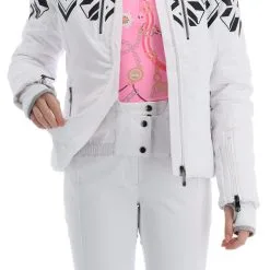 Poivre Blanc, Stretch Ski Jacket Ski-jas Dames Fancy Wit -Cmp Ski-uitrusting Winkel poivre blanc stretch ski jacket aa jas gevoerd dames fancy wit 22poivr102v2 BI 10