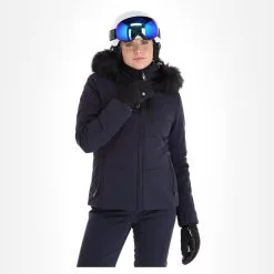 Poivre Blanc, Stretch Ski Jacket Ski-jas Dames Gothic Blauw -Cmp Ski-uitrusting Winkel poivre blanc stretch ski jacket aa jas gevoerd dames gothic blauw 22poivr104v2 BI 04