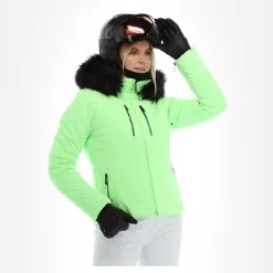Poivre Blanc, Stretch Ski Jacket Ski-jas Dames Paradise Groen -Cmp Ski-uitrusting Winkel poivre blanc stretch ski jacket aa jas gevoerd dames paradise 22poivr101v2 BI 04
