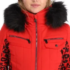 Poivre Blanc, Stretch Ski Overall Ski Overall Dames Leopard Scarlet Rood -Cmp Ski-uitrusting Winkel poivre blanc stretch ski overall da ski overall dames leopard 22poivr110v2 BI 10