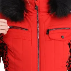 Poivre Blanc, Stretch Ski Overall Ski Overall Dames Leopard Scarlet Rood -Cmp Ski-uitrusting Winkel poivre blanc stretch ski overall da ski overall dames leopard 22poivr110v2 BI 17
