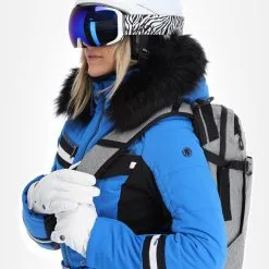 Poivre Blanc, Stretch Ski Overall Ski Overall Dames Multico King Blauw -Cmp Ski-uitrusting Winkel poivre blanc stretch ski overall da ski overall dames multico 22poivr109v1 BI 09