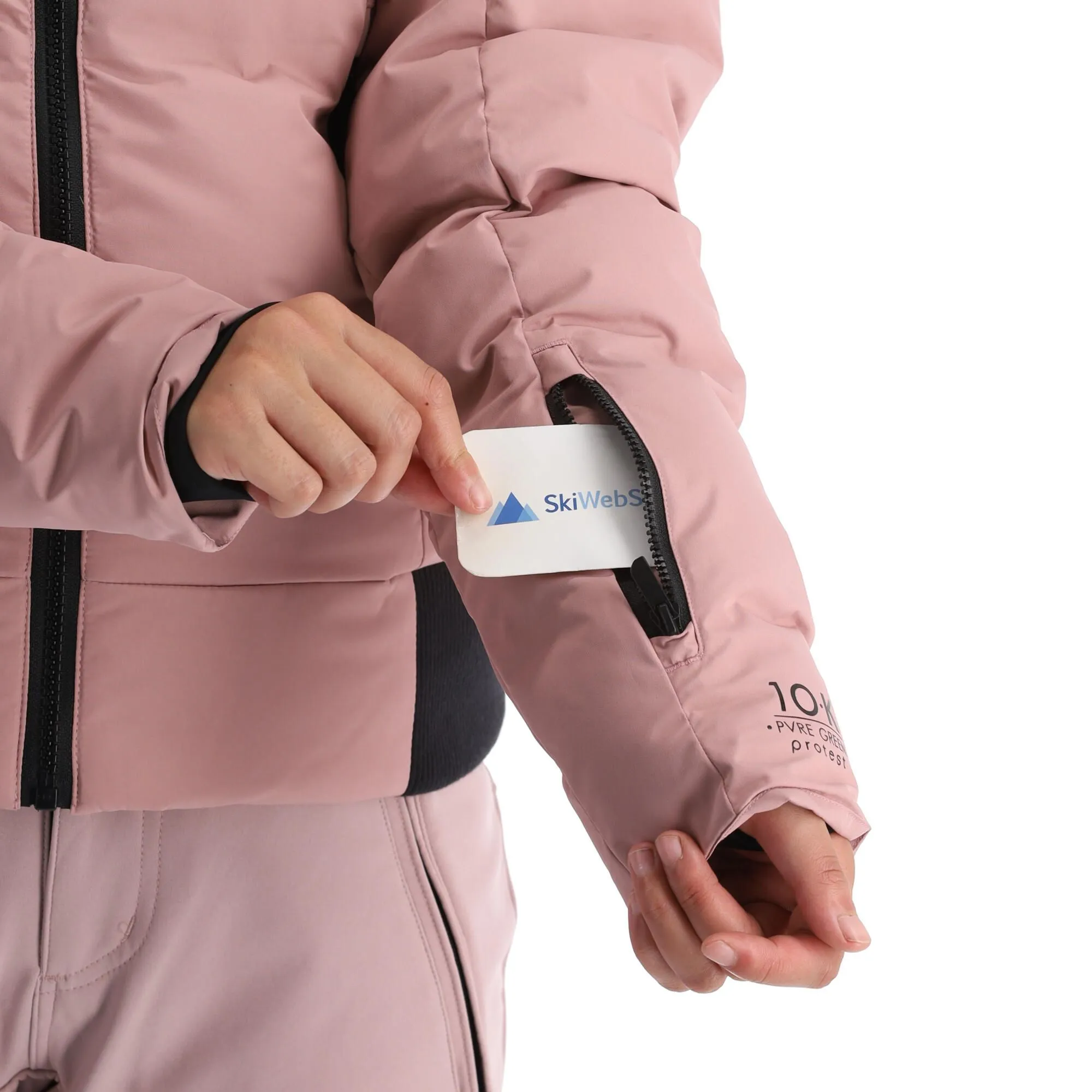 Protest, Prtalyssum Ski-jas Dames Mauve Roze 8 Protest, Prtalyssum Ski-jas Dames Mauve Roze - Afbeelding 8