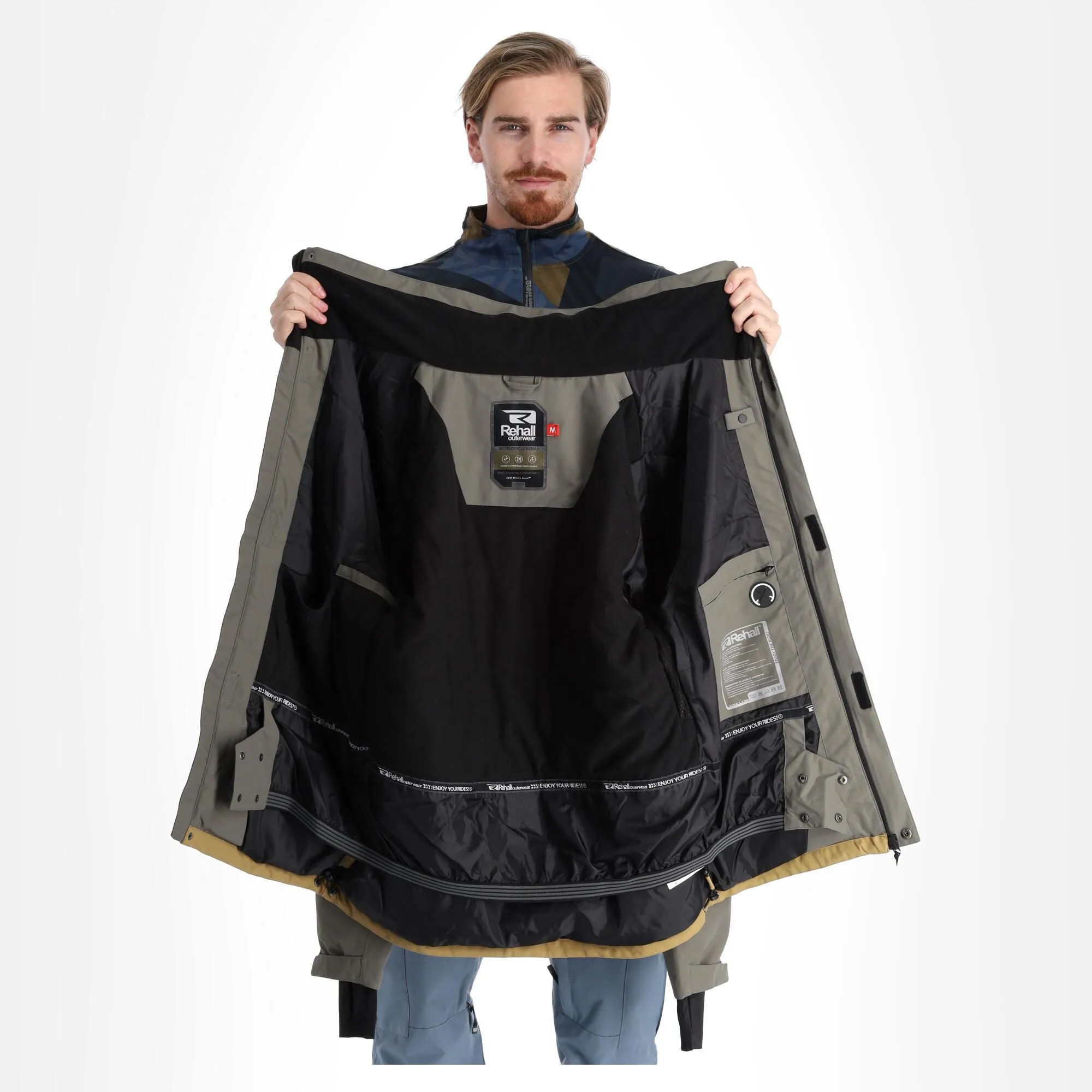 Rehall, Anchor-R Ski-jas Heren Antique Bronze Bruin 5 Rehall, Anchor-R Ski-jas Heren Antique Bronze Bruin - Afbeelding 5