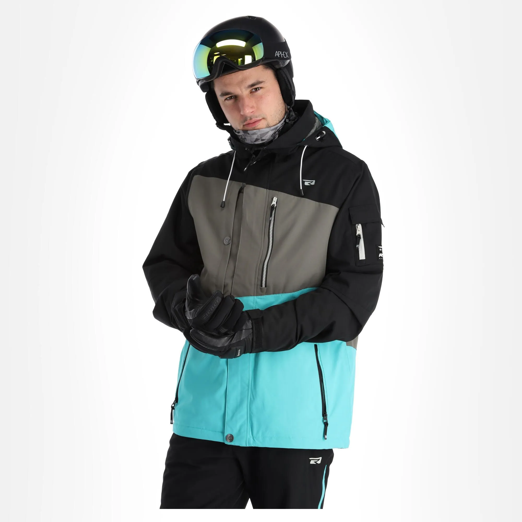 Rehall, Anchor-R Ski-jas Heren Aqua Blauw 3 Rehall, Anchor-R Ski-jas Heren Aqua Blauw - Afbeelding 3