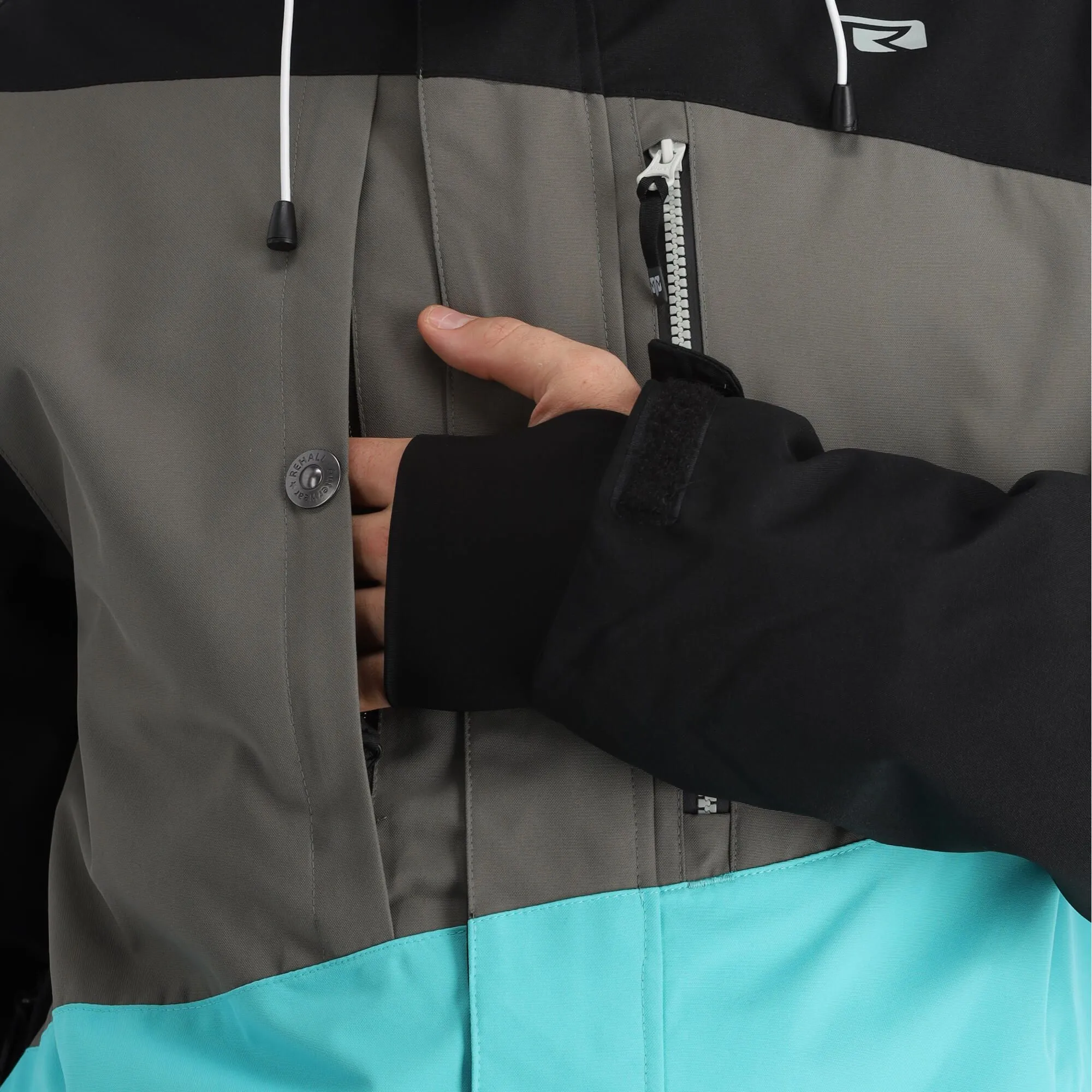 Rehall, Anchor-R Ski-jas Heren Aqua Blauw 11 Rehall, Anchor-R Ski-jas Heren Aqua Blauw - Afbeelding 11