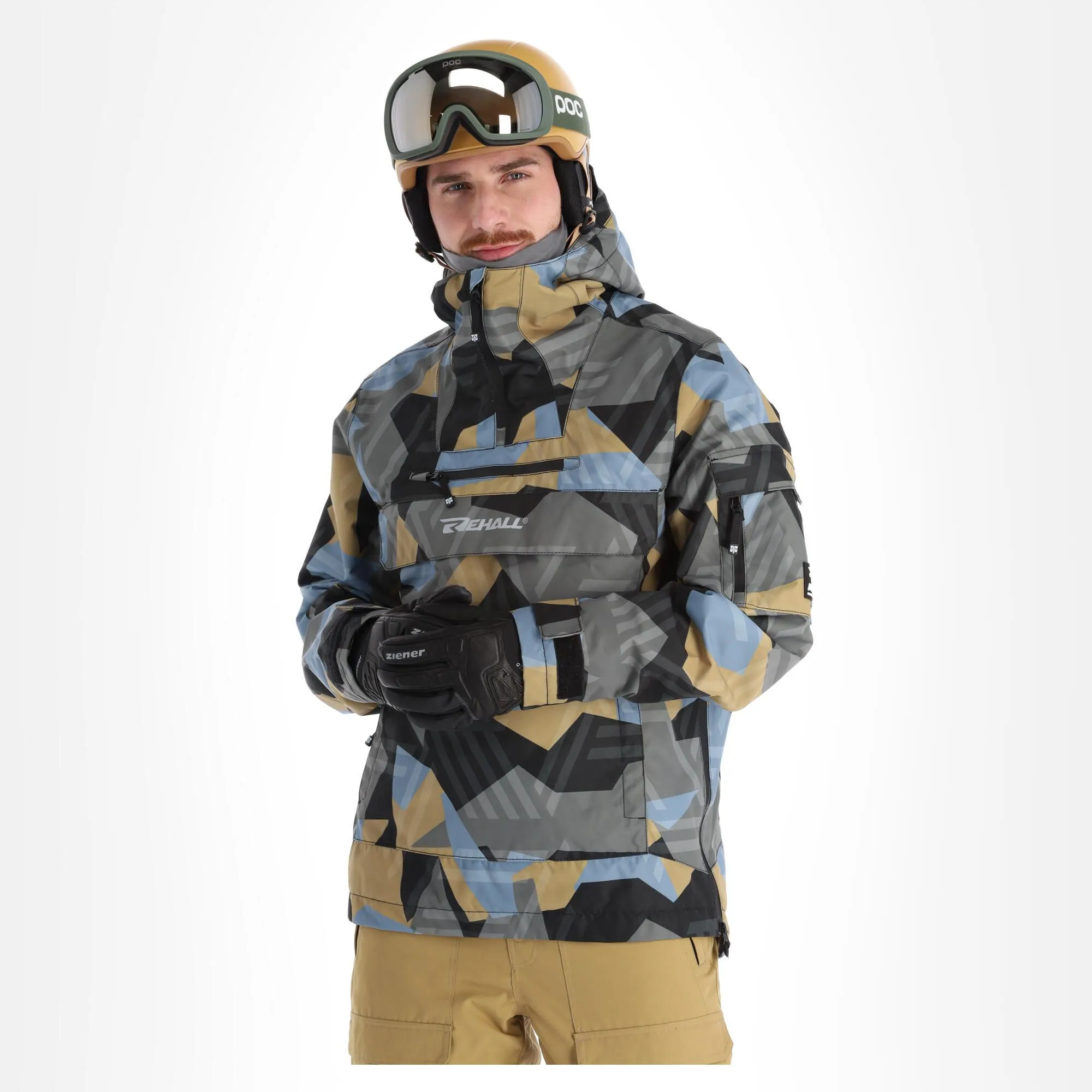 Rehall, Artois-R Winter Anorak Heren Camo Mirage Blauw 3 Rehall, Artois-R Winter Anorak Heren Camo Mirage Blauw - Afbeelding 3