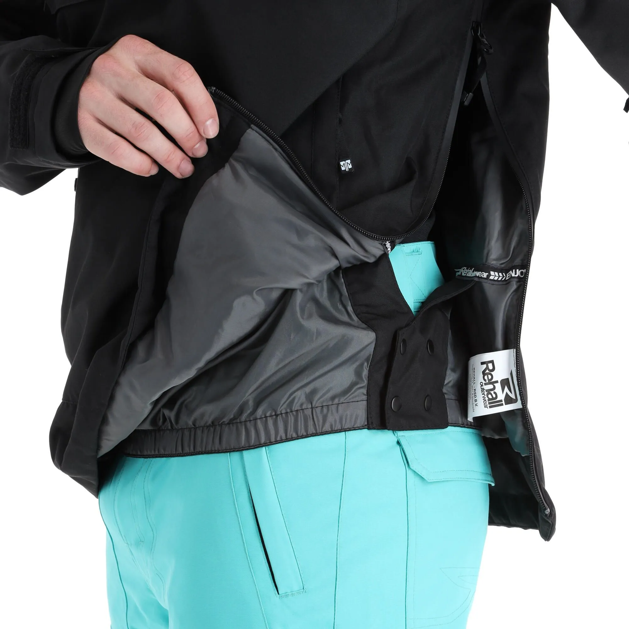 Rehall, Artois-R Winter Anorak Heren Zwart 5 Rehall, Artois-R Winter Anorak Heren Zwart - Afbeelding 5