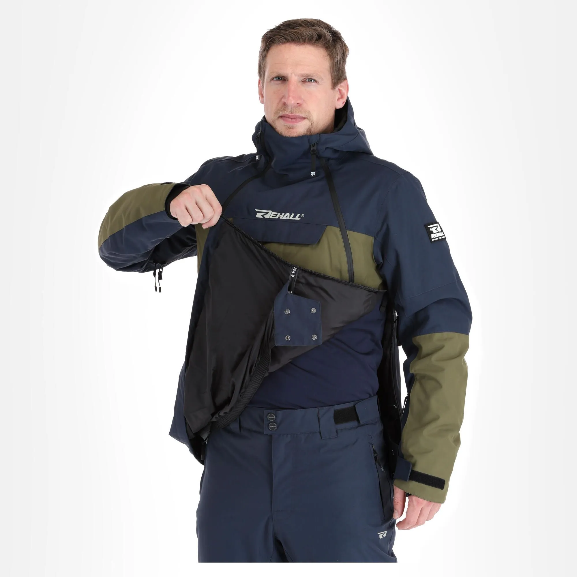 Rehall, Becks-R Winter Anorak Heren Olive Night Groen 5 Rehall, Becks-R Winter Anorak Heren Olive Night Groen - Afbeelding 5