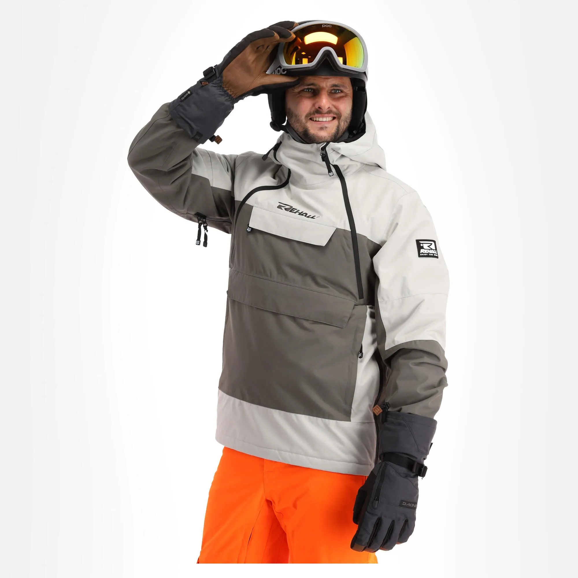 Rehall, Becks-R Winter Anorak Heren Storm Grijs 3 Rehall, Becks-R Winter Anorak Heren Storm Grijs - Afbeelding 3