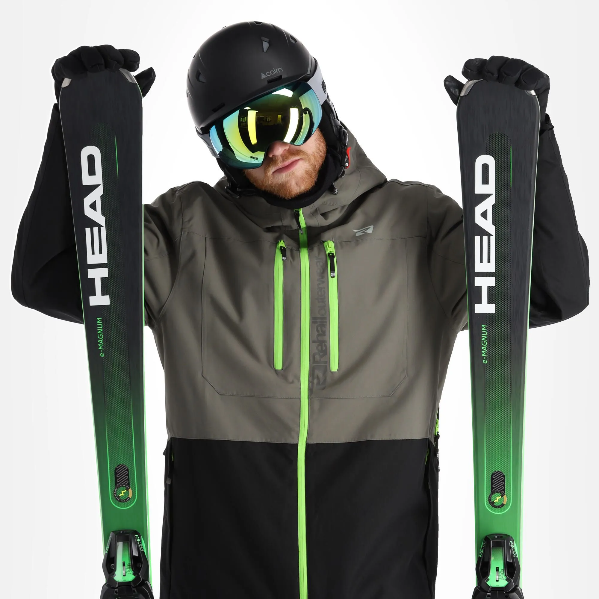 Rehall, Cream-R Ski-jas Heren Gunmetal Grijs 4 Rehall, Cream-R Ski-jas Heren Gunmetal Grijs - Afbeelding 4