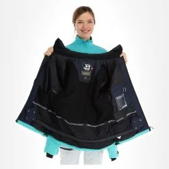 Rehall, Elly-R Ski-jas Dames Jeans Blauw -Cmp Ski-uitrusting Winkel rehall elly r aa jas gevoerd dames jeans blauw 22rehal138v1 BI 06