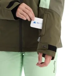 Rehall, Elly-R Ski-jas Dames Pastel Groen -Cmp Ski-uitrusting Winkel rehall elly r aa jas gevoerd dames pastel groen 22rehal138v2 BI 08